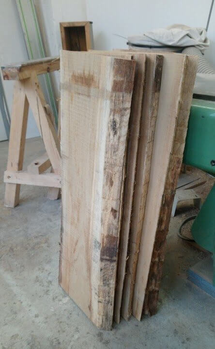 Das Holz vor der Behandlung